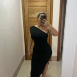 Black Maxi Dress Women Elegant Party Summer Fashion Sexy Split Sleeveless Backless Dress Off Shoulder Streetwear Club Slim Dress photo review