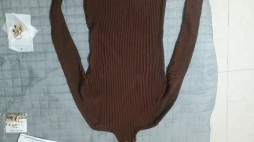 Elegant Solid Basic Knitted Tops Women Turtlneck Sweater Long Sleeve Casual Slim Pullover Korean Fashion Simple Chic Clothes photo review