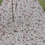 Spring Summer Chiffon Dress Women Midi DressesFemale Short Sleeve Elastic Waist Printed Floral Pleated Backless Casual Dress photo review