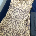 Ladies Vintage Leopard Print Women Sexy Spaghetti Strap Summer Dress Chic Swing Collar Backless Party Club Long Dresses Female photo review