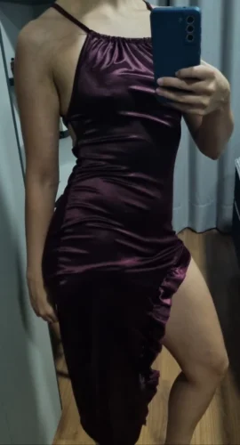 2024 Europe and the United States explosive new cross-border dress summer senior sense Y2K sexy halter Spice Girl dress photo review