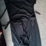 Sexy Black Long Bodycon Dress Women Summer Sleeveless Blackless Halter Neck Spaghetti Strap Dresses High Split Vestidos photo review