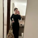 Hugcitar Spring Elegant Long Sleeve Backless Solid Cuched Sexy Bodycon Maxi Prom Dress Women Outfit Evening Party Festival Y2K photo review