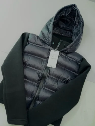 UNIZERA slim fit zipper hooded short warm jacket autumn and winter new product long sleeved solid color women's cotton jacket photo review