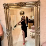 Black Maxi Dress Women Elegant Party Summer Fashion Sexy Split Sleeveless Backless Dress Off Shoulder Streetwear Club Slim Dress photo review