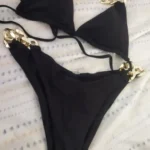 RUOTONGSEPT New Sexy Bikini 2023 Triangle Bathing Suit for Women Brazilian Bikini Set 2-piece Halter Swimwear Push Up Swimsuit photo review