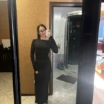 Hugcitar Spring Elegant Long Sleeve Backless Solid Cuched Sexy Bodycon Maxi Prom Dress Women Outfit Evening Party Festival Y2K photo review
