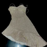Biyaby Sexy Women Golden Mermaid Dresses Summer Spaghetti Strap Strapless Dress Woman Elastic Solid Color Bandage Vestidos Lady photo review