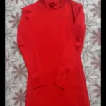Long Sleeve Slim Bodycon Mini Dress Women Turtleneck Pleated Party Ruched Short Evening Club Outfit Soild Color photo review