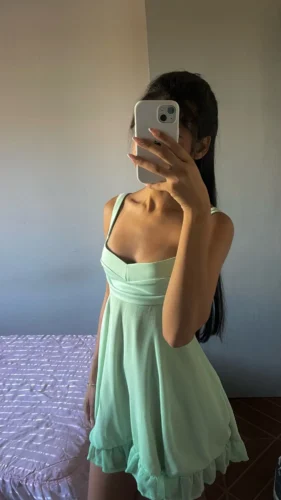 Vestidos Elegantes Para Mujer Solid Color Cutout Slim Sling Dress Sexy Backless Ruffle Dress Female photo review