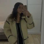 2024 RARF Autumn New Women's European and American Style Artificial Fur Effect Motorcycle Jacket Coat with Fur Integration photo review