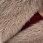 TRAFZA Women Fashion Cropped Faux Fur Jacket Coat Long Sleeve Front Snap-button Female Outerwear Chic Lapel Collar Thick Coat photo review