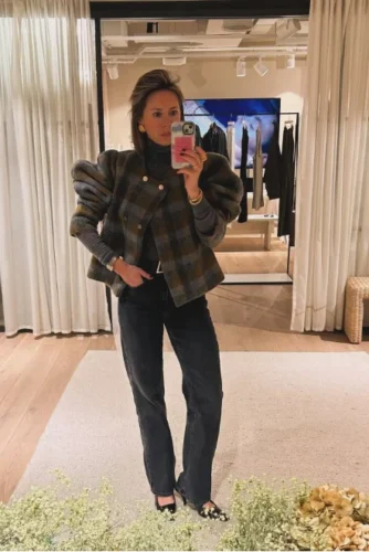 Clearance_Rockmore Vintage Cropped Jackets for Women Harajuku Casual Slim Fit Zipper Coat Y2K Streetwear Long Sleeve Outerwear A photo review