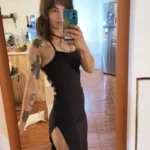 Sexy Black Long Bodycon Dress Women Summer Sleeveless Blackless Halter Neck Spaghetti Strap Dresses High Split Vestidos photo review