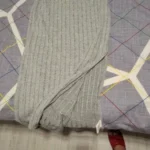 Women sexy knit V-neck reverse neck split dress autumn winter full sleeve elastic basic body sweater photo review