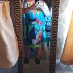 2024 European and American Cross Border Women's New Dress V-neck Sleeveless Sexy Printed Large Hem Foreign Trade Dress photo review