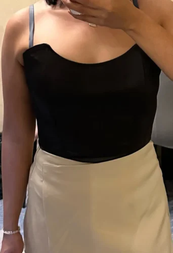 Sexy Women Tube Tops Solid Sleeveless Slim Skinny Corset Cropped Top 2022 Summer Casual Elegant Female Strapless Vest photo review