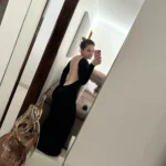 Hugcitar Spring Elegant Long Sleeve Backless Solid Cuched Sexy Bodycon Maxi Prom Dress Women Outfit Evening Party Festival Y2K photo review