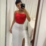 Sleeveless Off Shoulder Fashion Sexy Corset Crop Tops Vest Female Underwear Backless Bustier Top Solid photo review