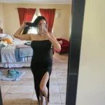 Women Summer Sexy Bodycon Dress Lady Sexy Spaghetti Strap Sleeve Split Solid Color Sheath Dress Vestidos photo review