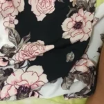 2024 European and American Cross Border Women's New Dress V-neck Sleeveless Sexy Printed Large Hem Foreign Trade Dress photo review