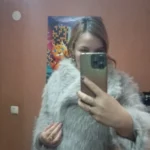 TRAFZA Women Fashion Cropped Faux Fur Jacket Coat Long Sleeve Front Snap-button Female Outerwear Chic Lapel Collar Thick Coat photo review