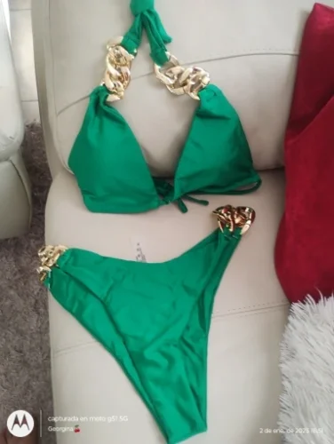 RUOTONGSEPT New Sexy Bikini 2023 Triangle Bathing Suit for Women Brazilian Bikini Set 2-piece Halter Swimwear Push Up Swimsuit photo review