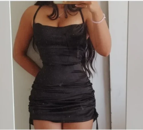 2024 Europe and the United States explosive new cross-border dress summer high sense lace-up sexy halter spice bag hip skirt photo review