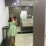 Vestidos Elegantes Para Mujer Solid Color Cutout Slim Sling Dress Sexy Backless Ruffle Dress Female photo review