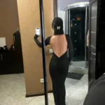 Hugcitar Spring Elegant Long Sleeve Backless Solid Cuched Sexy Bodycon Maxi Prom Dress Women Outfit Evening Party Festival Y2K photo review