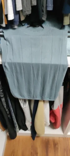 Click to view full screen Korean Fashion Ladies Tops Spring New Summer Women Tops Casual Clothes Sleeveless Solid Women Blouse Knit Elastic Blusas photo review