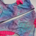 Girl's Swimsuit Fashion Mermaid Scale Print Children's Bikini Swimsuit photo review