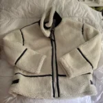 2024 RARF Autumn New Women's European and American Style Artificial Fur Effect Motorcycle Jacket Coat with Fur Integration photo review