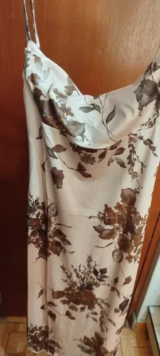 CIBBAR y2k Vintage Strap Dress Retro Floral Print Sleeveless Summer Party Long Dresses for Women 2000s Aesthetic Elegant Ladies photo review