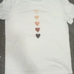 Love Heart Print Women Summer T Shirt Girl O Neck Funny Y2K Tops Tee Female 90s Casual Clothing photo review