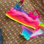 Girl's Swimsuit Fashion Mermaid Scale Print Children's Bikini Swimsuit photo review