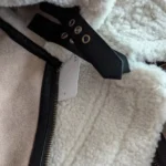2024 TRAF New synthetic sheepskin women's Coat Thickened thermal bomber Jacket Y2K lapel vintage winter fashion photo review