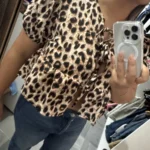 Clearance_Fashion Woman Blouses Short Sleeve Summer Tops Blouse Women Turtleneck Knitted Blouse Shirt Women Tops Blouses_Continu photo review