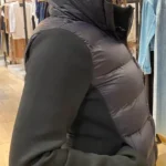 UNIZERA slim fit zipper hooded short warm jacket autumn and winter new product long sleeved solid color women's cotton jacket photo review