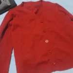 Women's Long Sleeve Cropped Cardigan V Neck Button Down Knit Lady Autumn Spring Knitted Single-breasted Cardigan Sweaters photo review