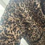 TRAF Leopard Print Jackets for Women Coats Oversized Jackets Woman 2024 Snap Button Overcoat Female Long Sleeve Women's Jacket photo review