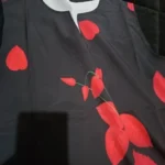 2024 European and American Cross Border Women's New Dress V-neck Sleeveless Sexy Printed Large Hem Foreign Trade Dress photo review