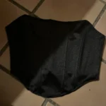 Sleeveless Off Shoulder Fashion Sexy Corset Crop Tops Vest Female Underwear Backless Bustier Top Solid photo review