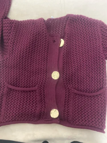 Autumn Winter Knitted Cardigans For Women Casual Button Long Sleeve Female Sweater 2024 Fashion Loose Lady Cardigans Coat photo review
