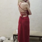 2024 explosive new dress summer high sensibility halter strap Spice Girl bag hip dress photo review