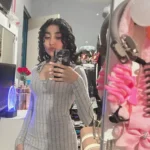 Women sexy knit V-neck reverse neck split dress autumn winter full sleeve elastic basic body sweater photo review