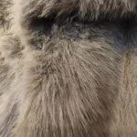 TRAFZA Women Fashion Cropped Faux Fur Jacket Coat Long Sleeve Front Snap-button Female Outerwear Chic Lapel Collar Thick Coat photo review