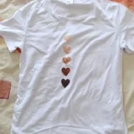 Love Heart Print Women Summer T Shirt Girl O Neck Funny Y2K Tops Tee Female 90s Casual Clothing photo review