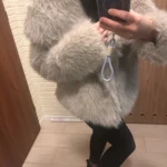 TRAFZA Women Fashion Cropped Faux Fur Jacket Coat Long Sleeve Front Snap-button Female Outerwear Chic Lapel Collar Thick Coat photo review