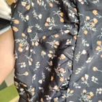Spring Summer Chiffon Dress Women Midi DressesFemale Short Sleeve Elastic Waist Printed Floral Pleated Backless Casual Dress photo review